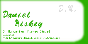 daniel miskey business card