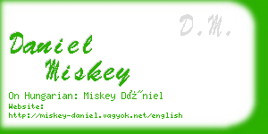 daniel miskey business card